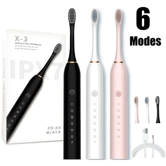 USB Rechargeable Sonic Electric Toothbrush